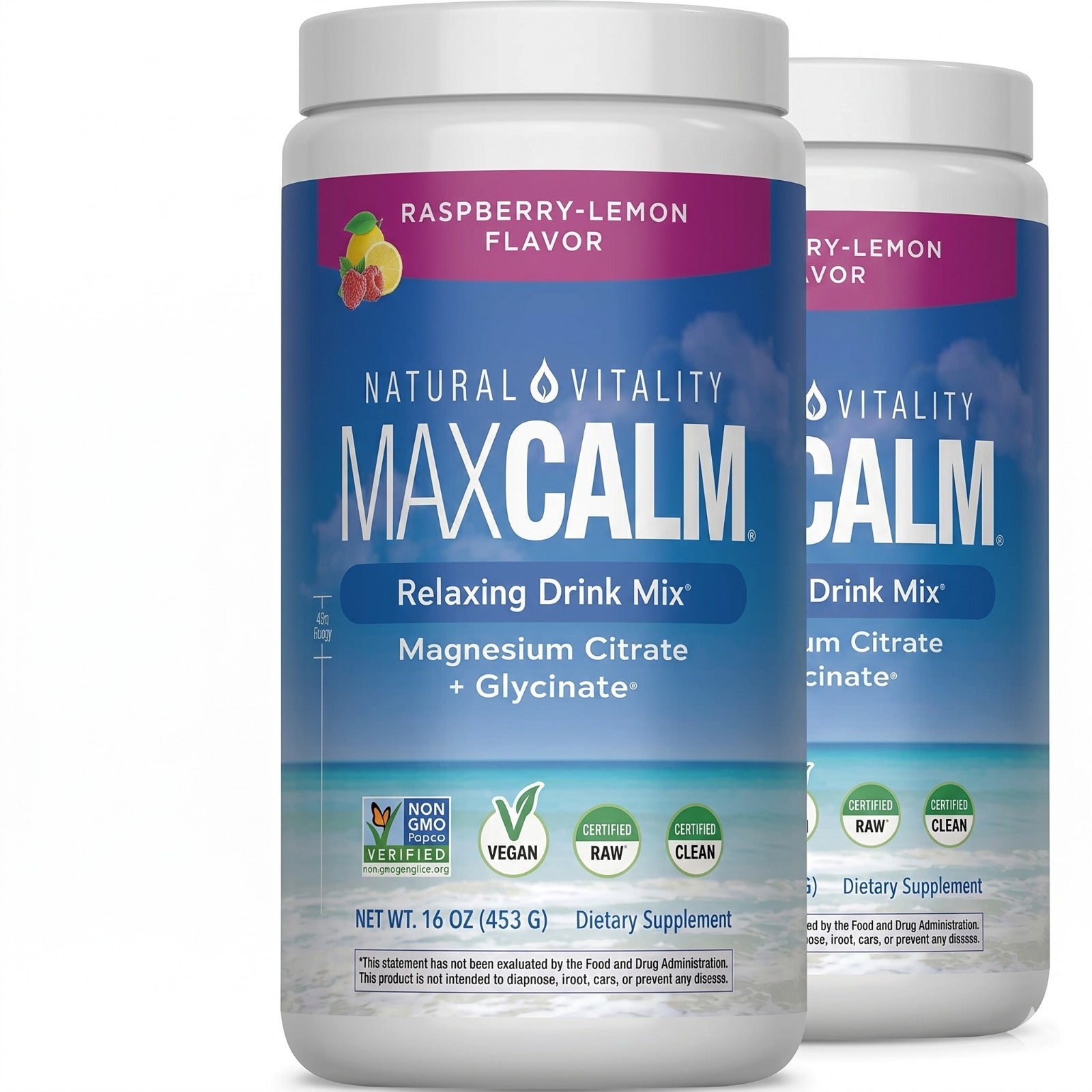 Max Calm Magnesio en Polvo para Relajación y Sueño