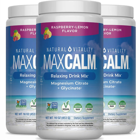 Max Calm Magnesio en Polvo para Relajación y Sueño
